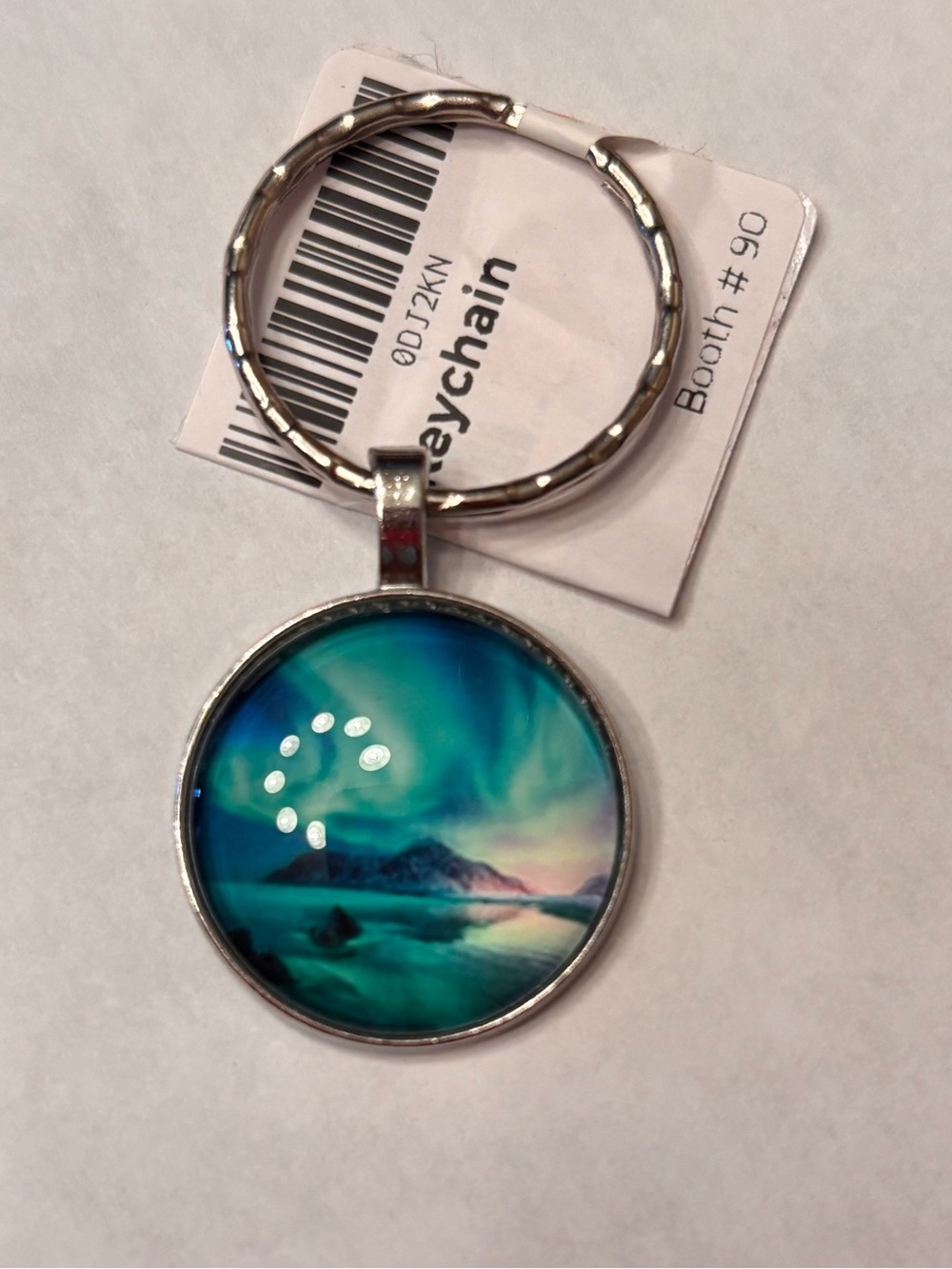New Blue Green Aurora borealis Scenic Keychain northern lights